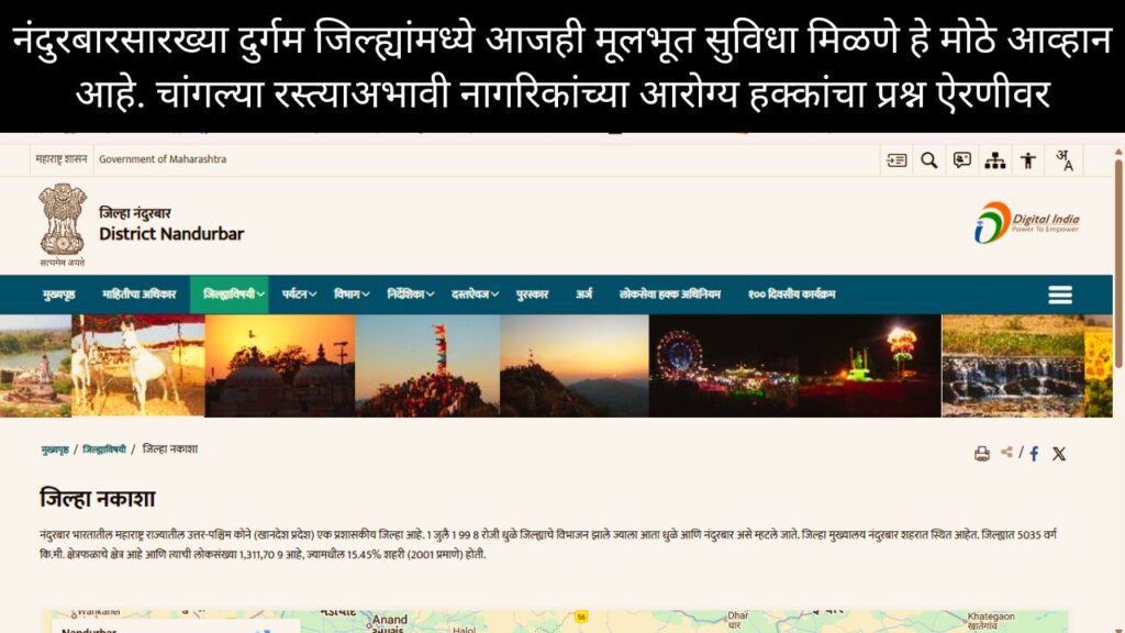 Nandurbar District Roads - Health Right